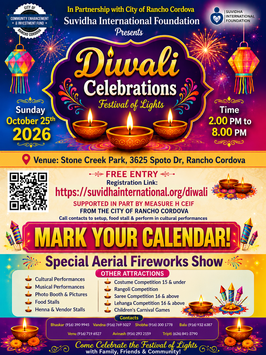 Suvidha International Foundation Diwali Celebrations 2026
