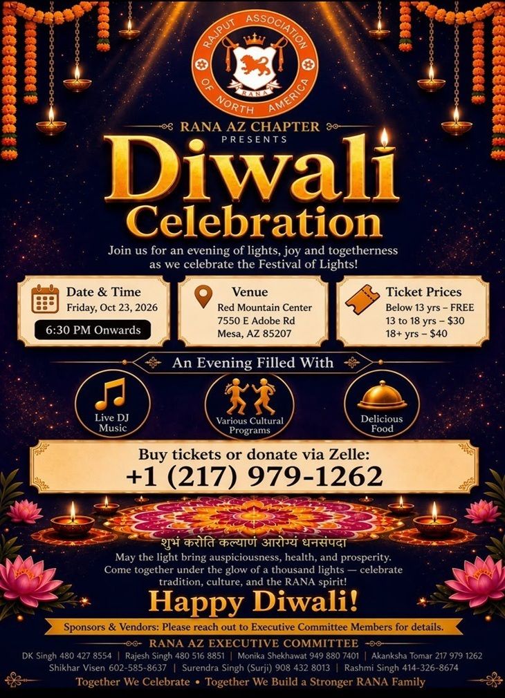 RANA AZ Diwali Celebration