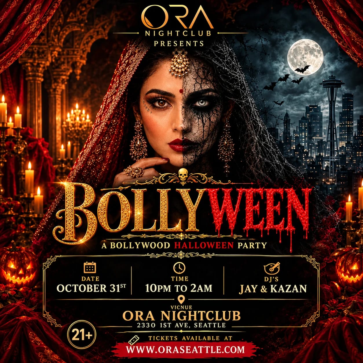BOLLYWEEN - Bollywood Halloween Costume Party at Ora (Seattle)