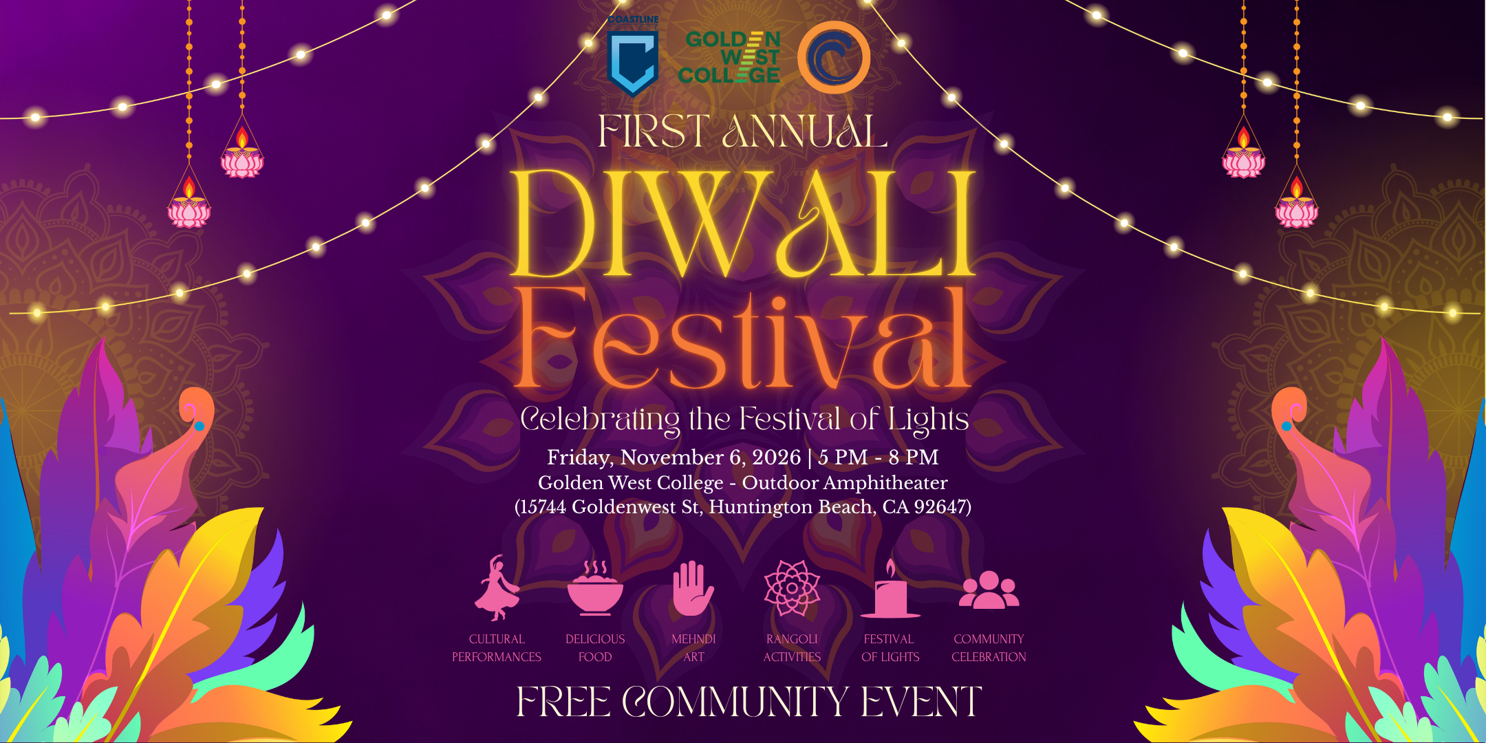 Diwali Festival of Lights - First Annual (Golden West College)