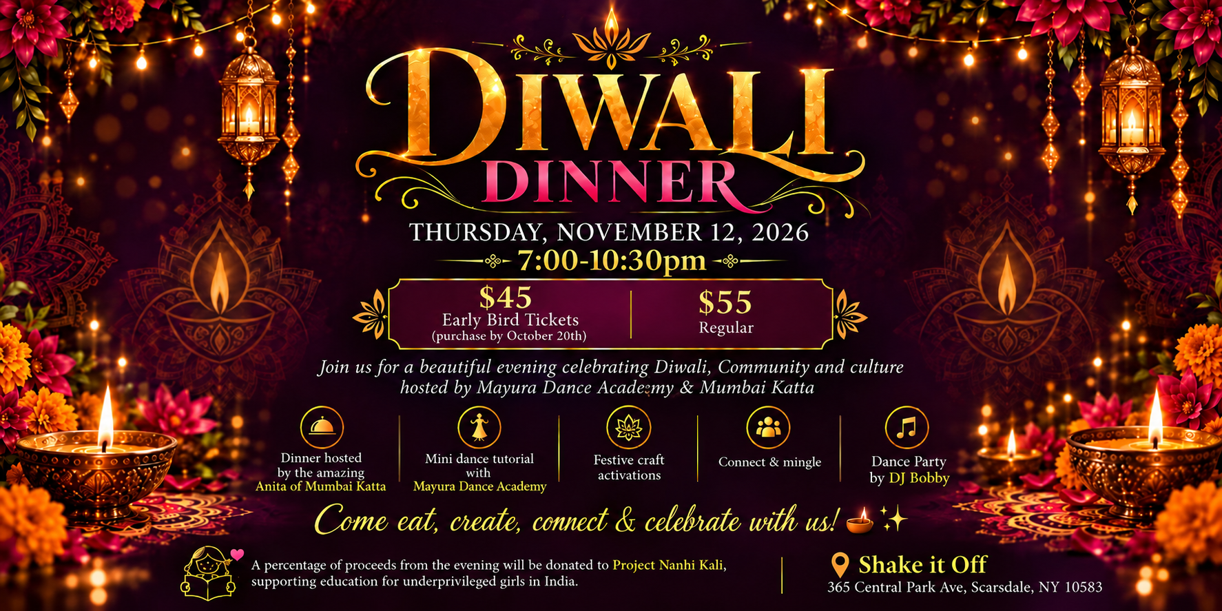 Diwali Dinner: An Evening of Community, Culture & Celebration