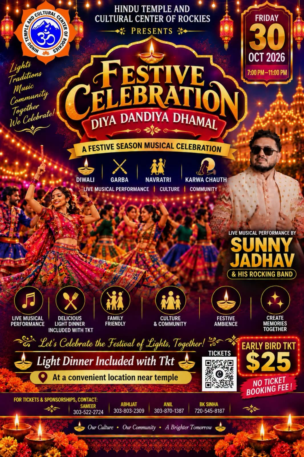 HTCCR Garba Colorado 2026 — Diya Dandiya Dhamal
