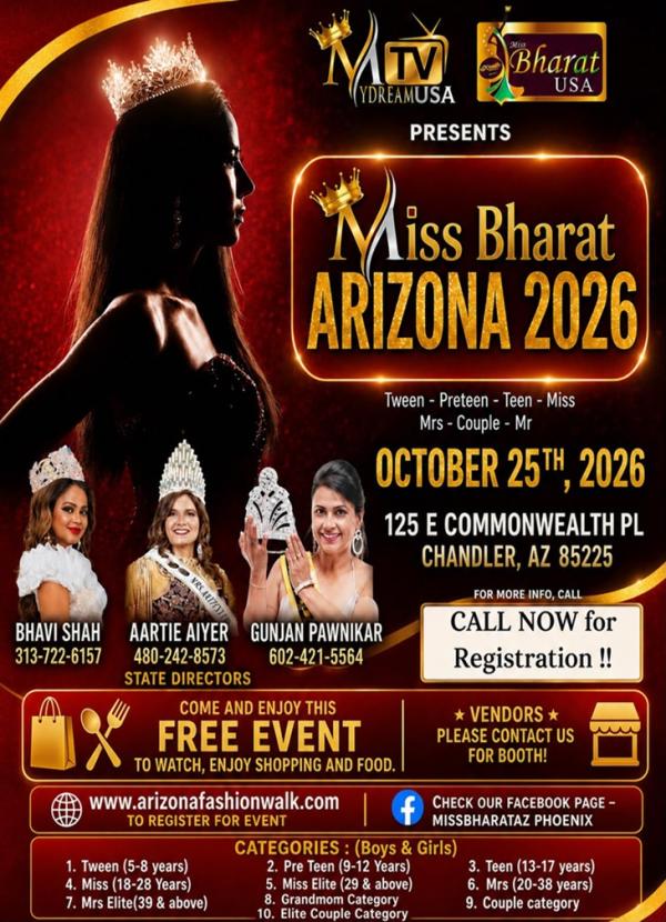 Miss Bharat Arizona 2026