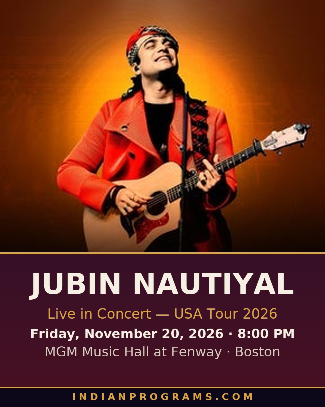 Jubin Nautiyal Live in Boston