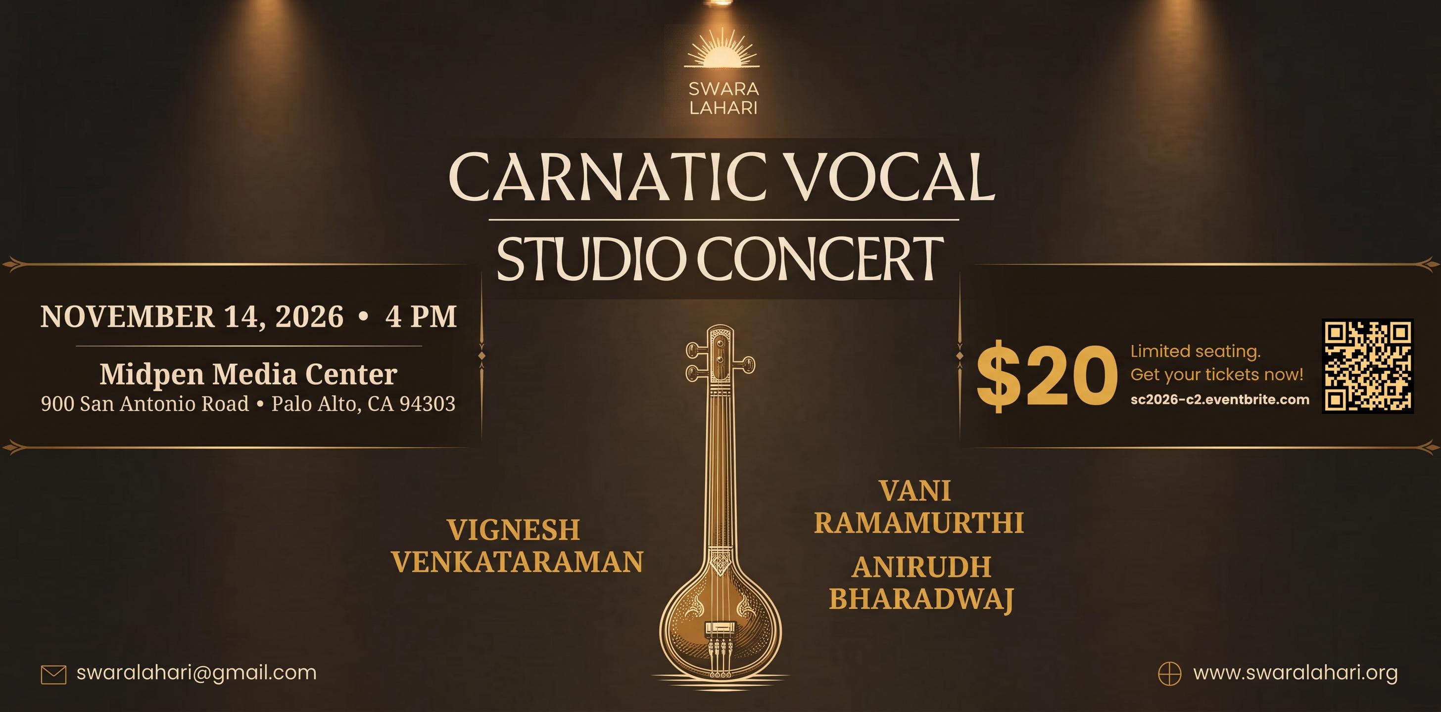 Studio Concert Series - Carnatic Vocal