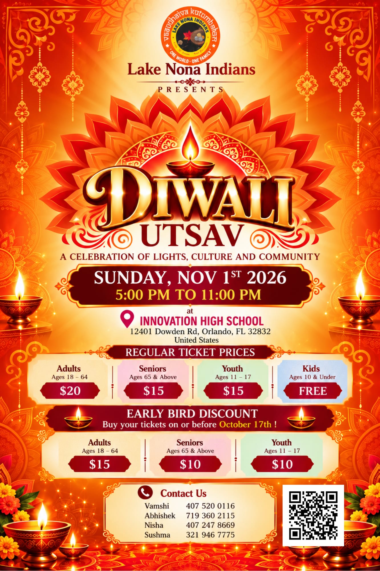 Lake Nona Indians Grand Diwali Celebration — Diwali Utsav