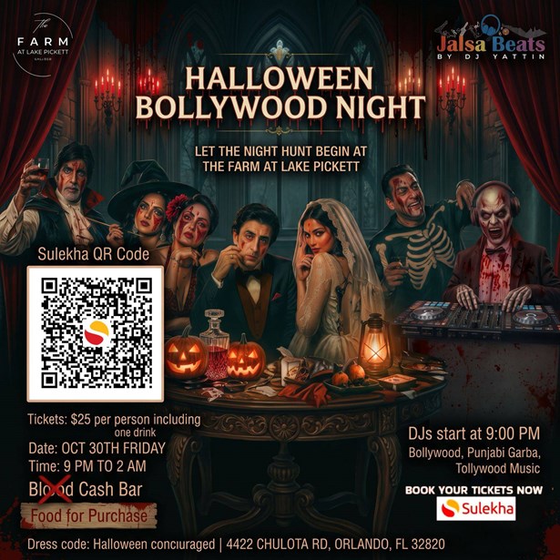 Halloween Bollywood Night at the Farm at Lake Pickett