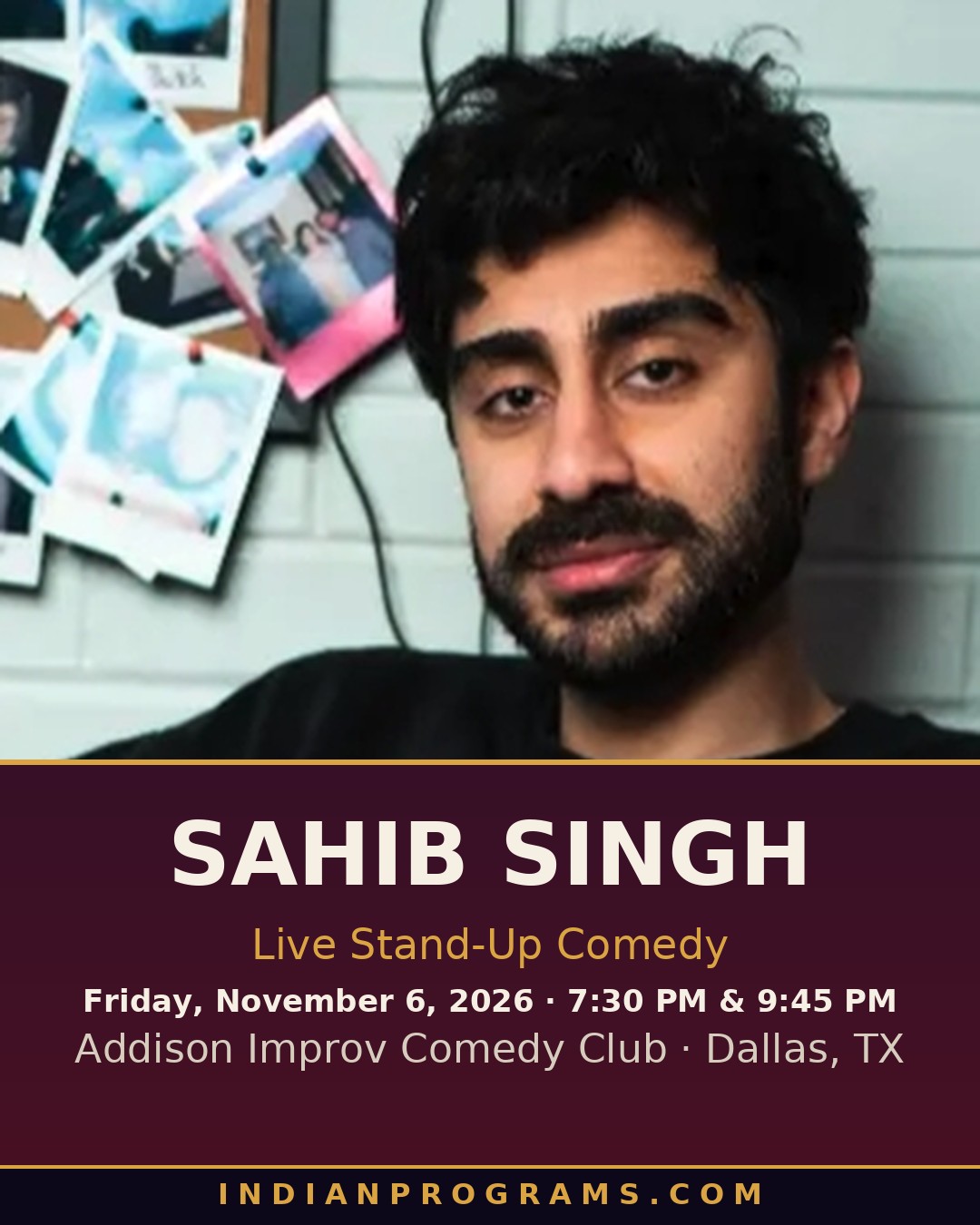 Sahib Singh at Addison Improv