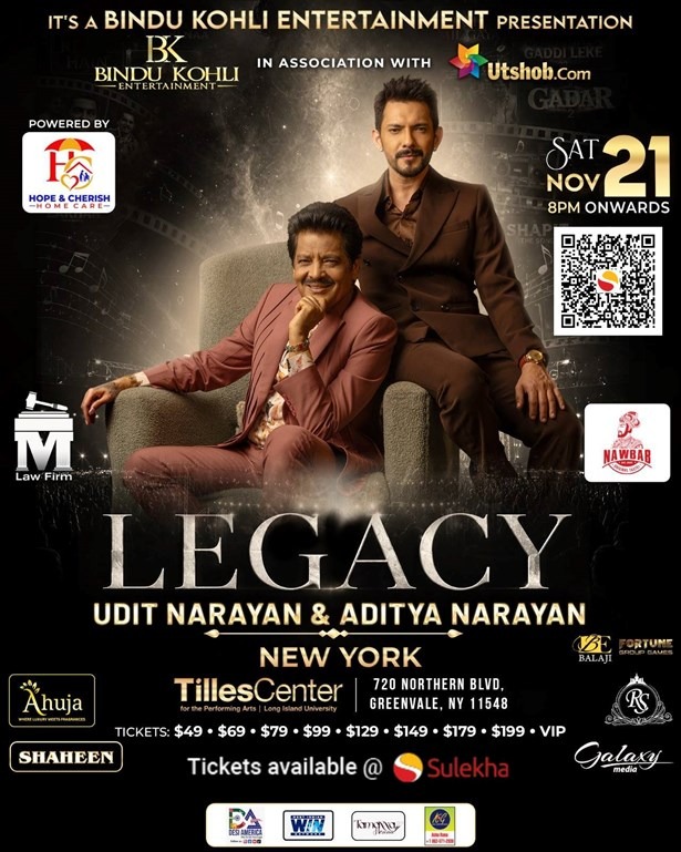 Legacy – Udit Narayan & Aditya Narayan Live In New York