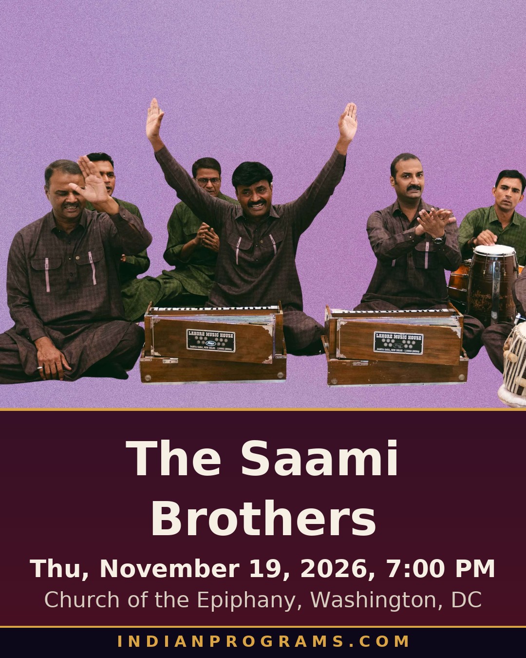 The Saami Brothers Qawwali in D.C.