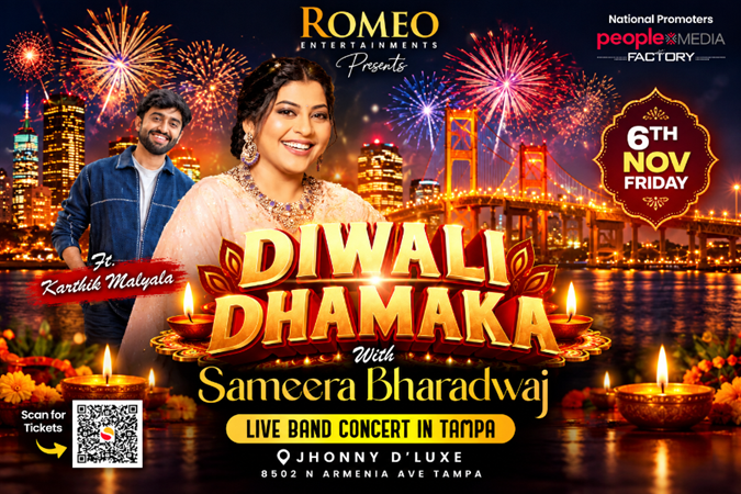 Diwali Dhamaka With Sameera Bharadwaj - Live In Tampa