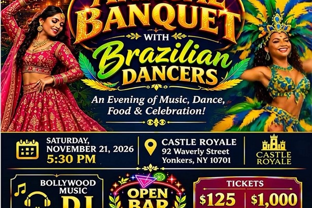 India Center of Westchester Annual Banquet 2026 โ Annual Banquet with Brazilian Dancers