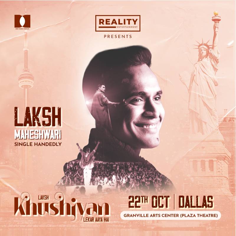 Laksh Maheshwari Live in Dallas: Khushiyan