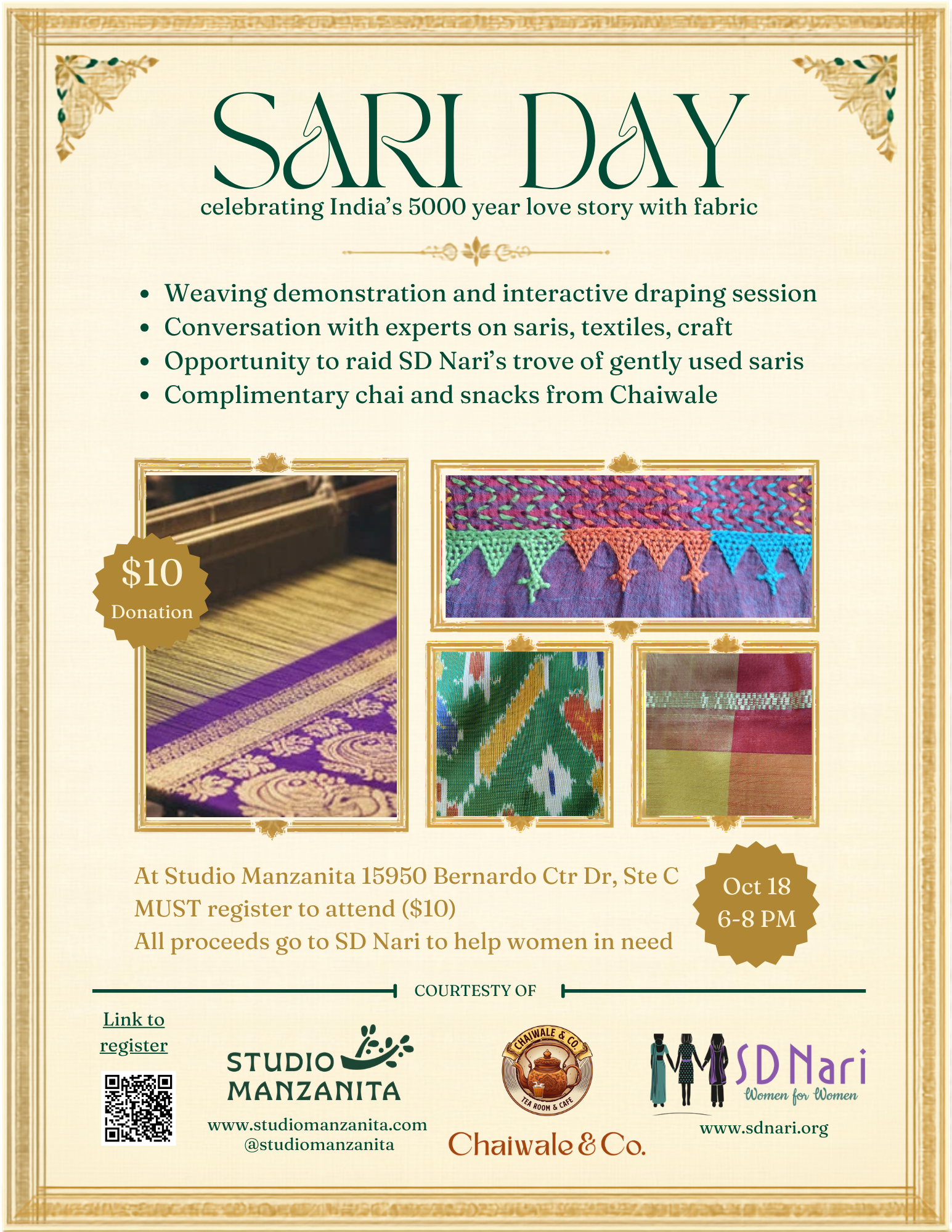 Community Event: Sari Day Fundraiser